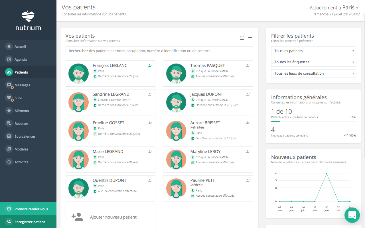 Nutrium Software - Nutrium-Nutrium_patients