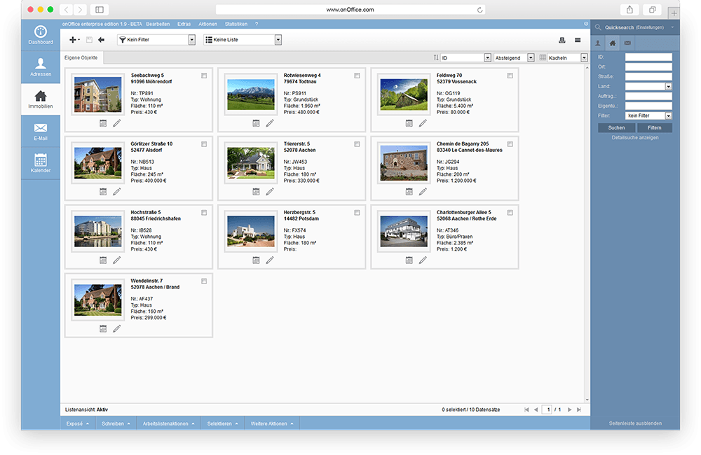 onOffice - Screenshot 1