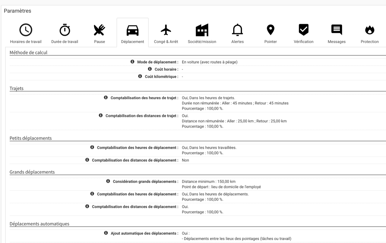 MyTime - Gestion des déplacements