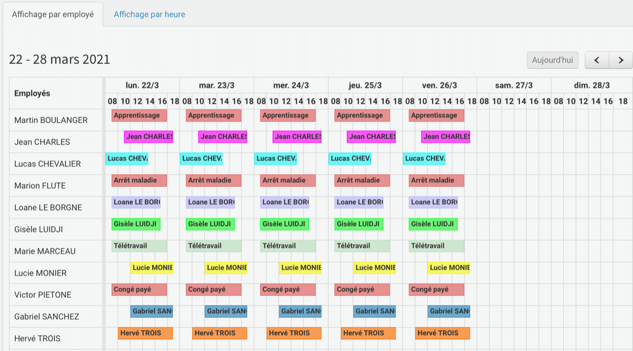 MyTime - Planning