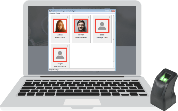 Reloj Laboral - Software de control de presencia con huella digital