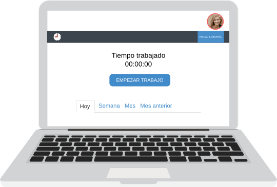Reloj Laboral - Finchar desde el panel web del usuario