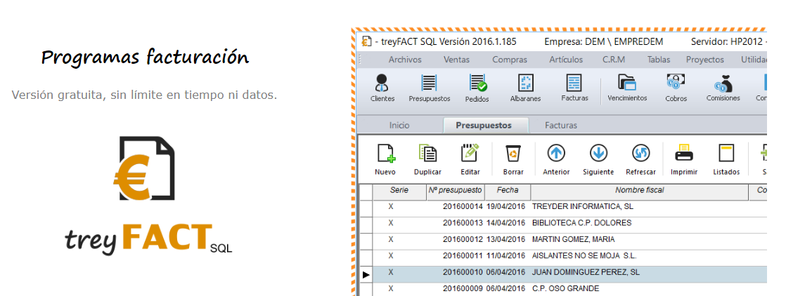 treyFACTSQL : Gestione Fatturazione Avanzata per Aziende