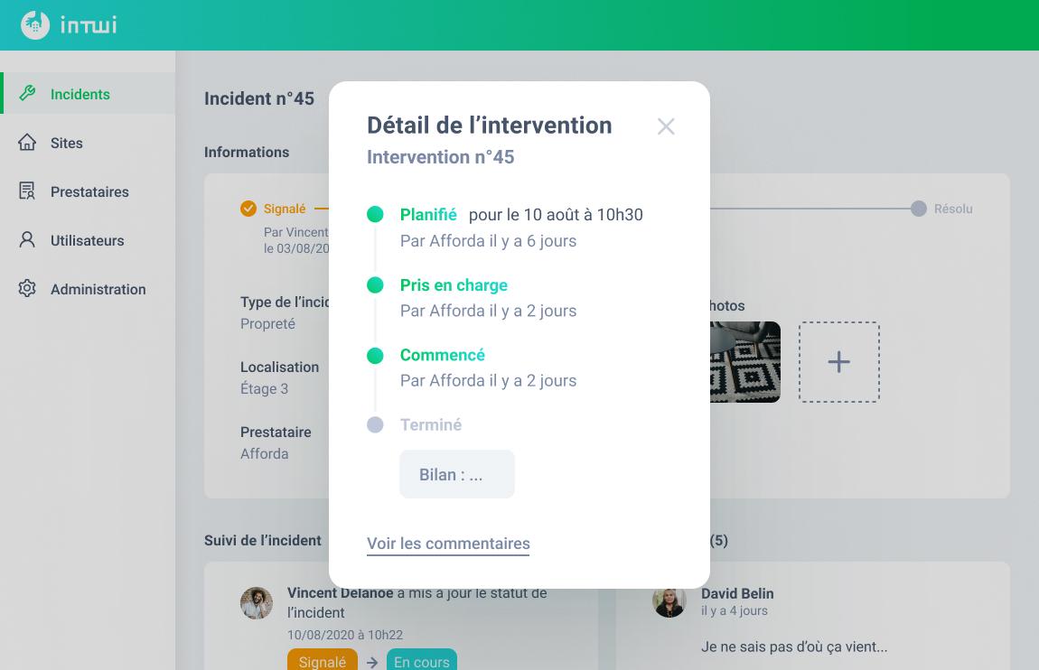 Intwi - Connexion et interfaçage des prestataires avec la plateforme du gestionnaire