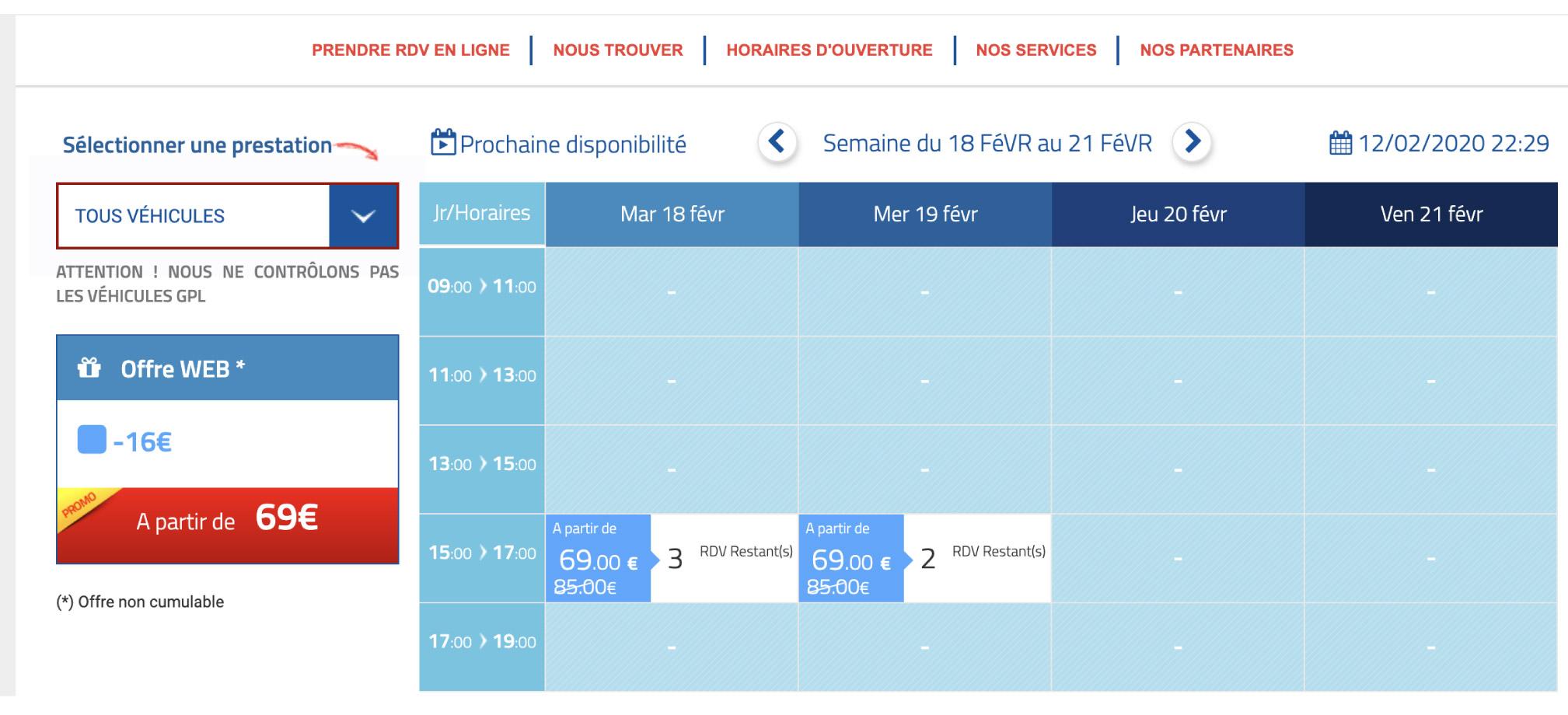 My Simply Agenda - L’utilisateur choisit l’objet, le jour et l’heure