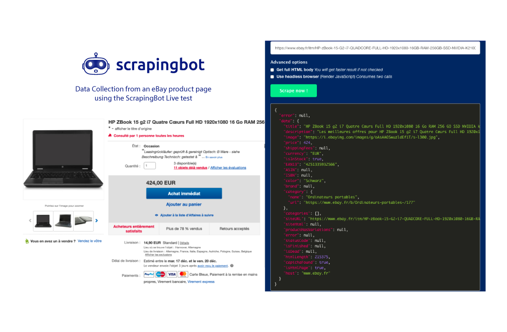 ScrapingBot - Capture d'écran 1