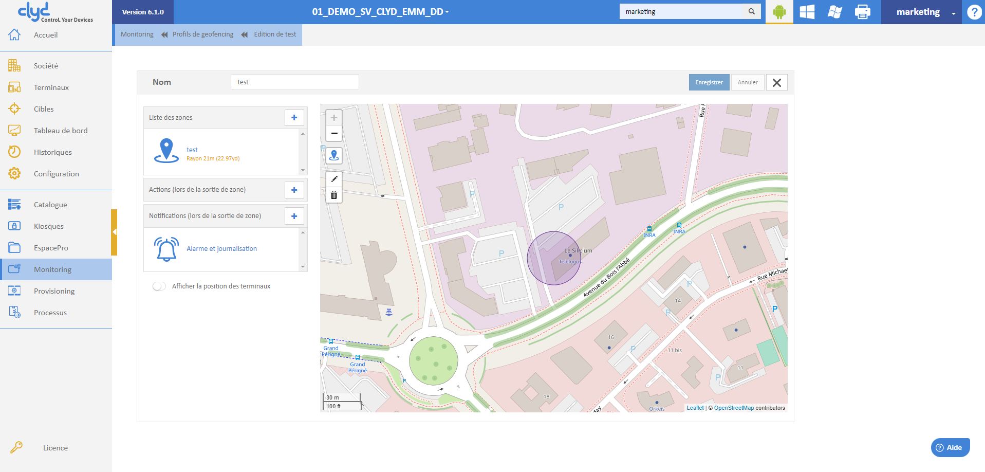 Clyd - Geolocalización y Geofencing