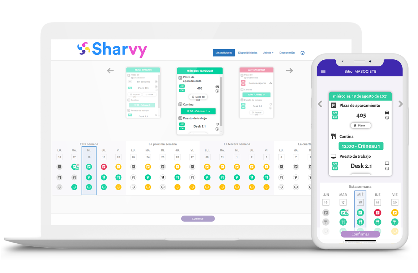 Sharvy - Sharvy, aplicación web y móvil