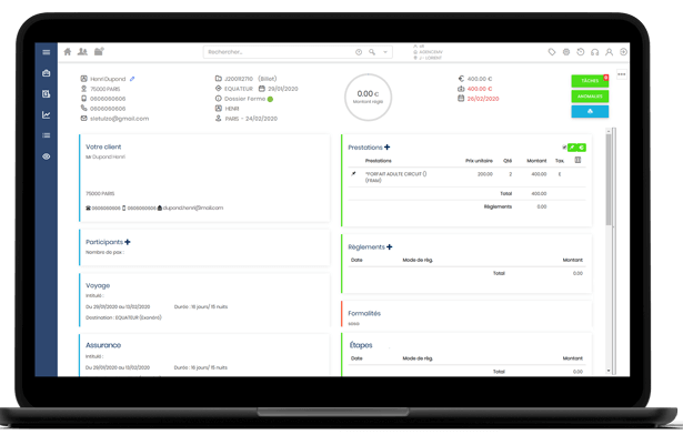 Tropingo - Interface intuitive et ergonomique.