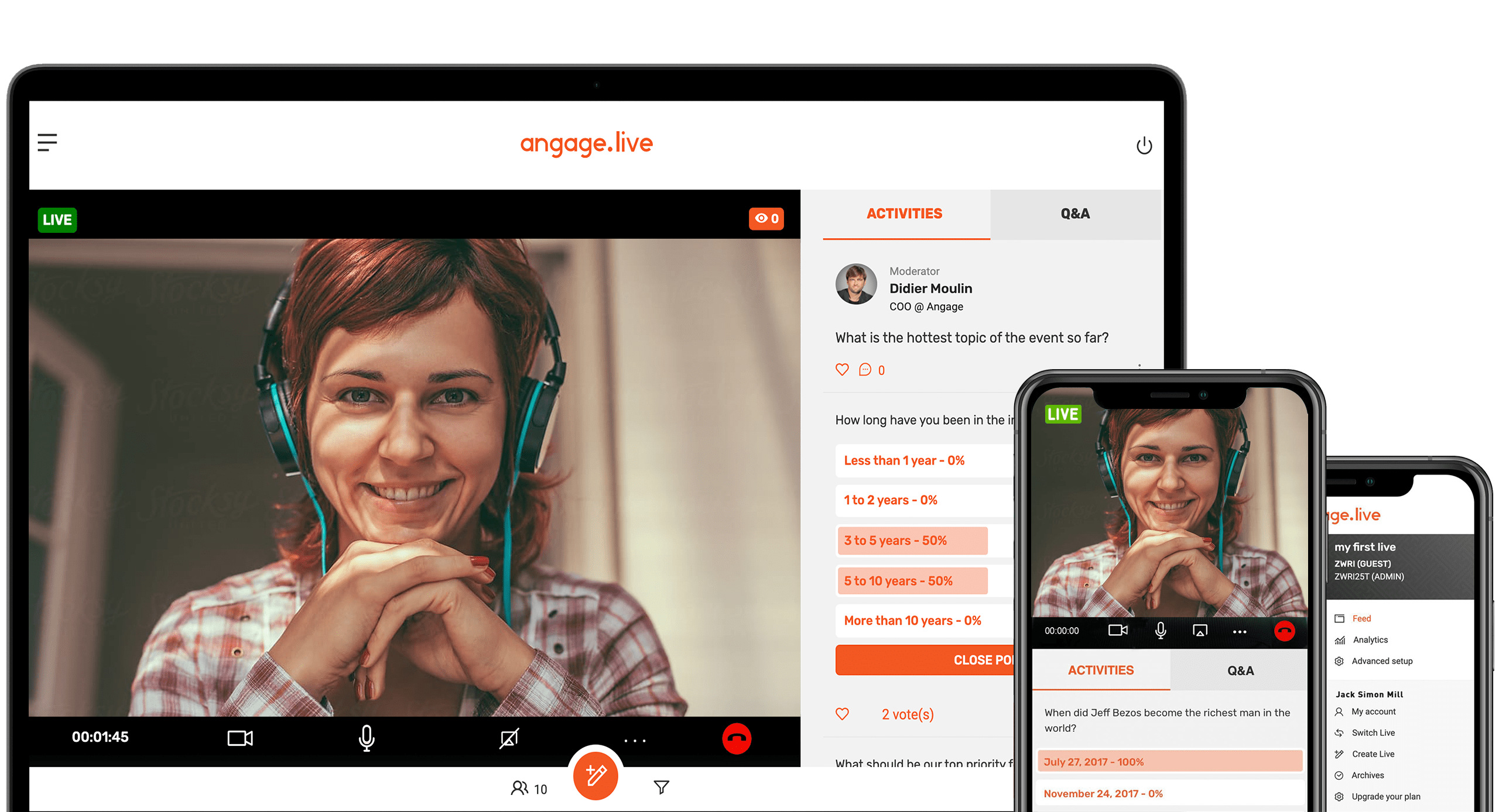 Opiniones Angage Live: Participación en directo - Appvizer