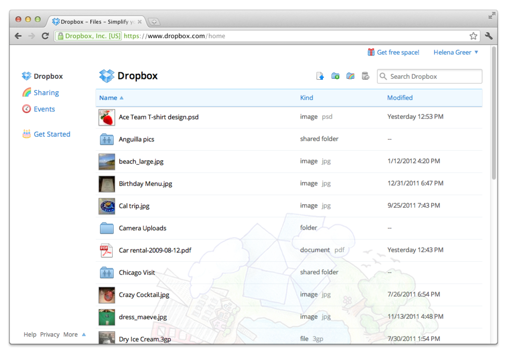 DropBox - DropBox: documentos de sincronização, controle rigoroso de acesso aos servidores, backup diário