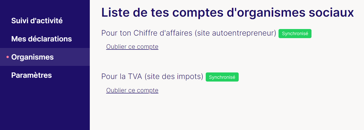 Superindep.fr - Synchronisation des organismes