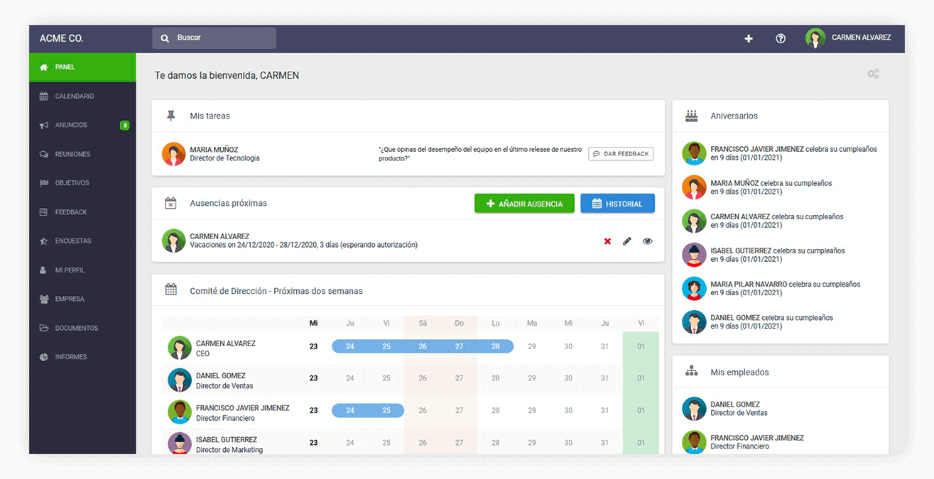 Sage RH - Gestión de registros horarios