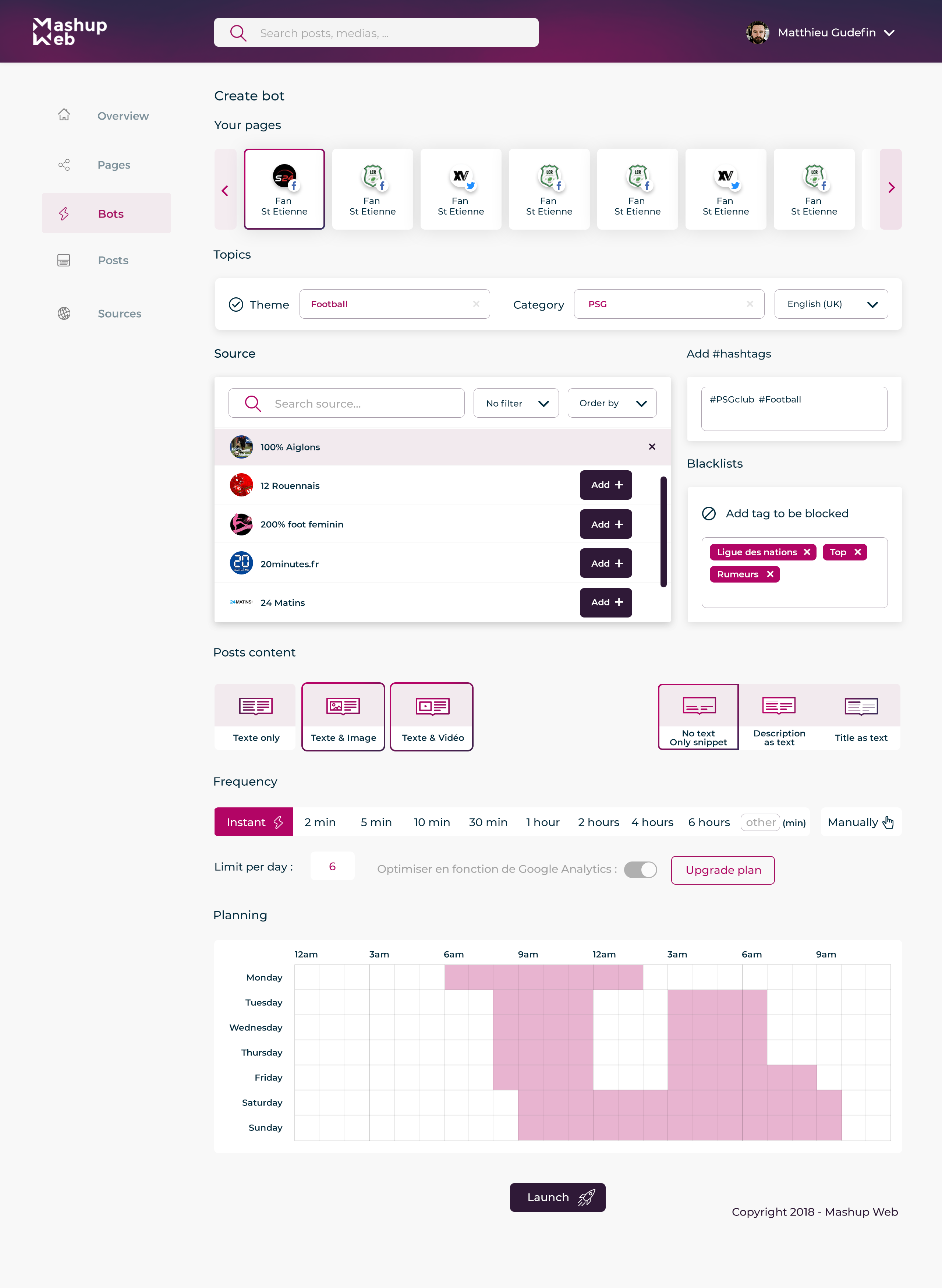 Mashup Web Posting - Capture d'écran 1