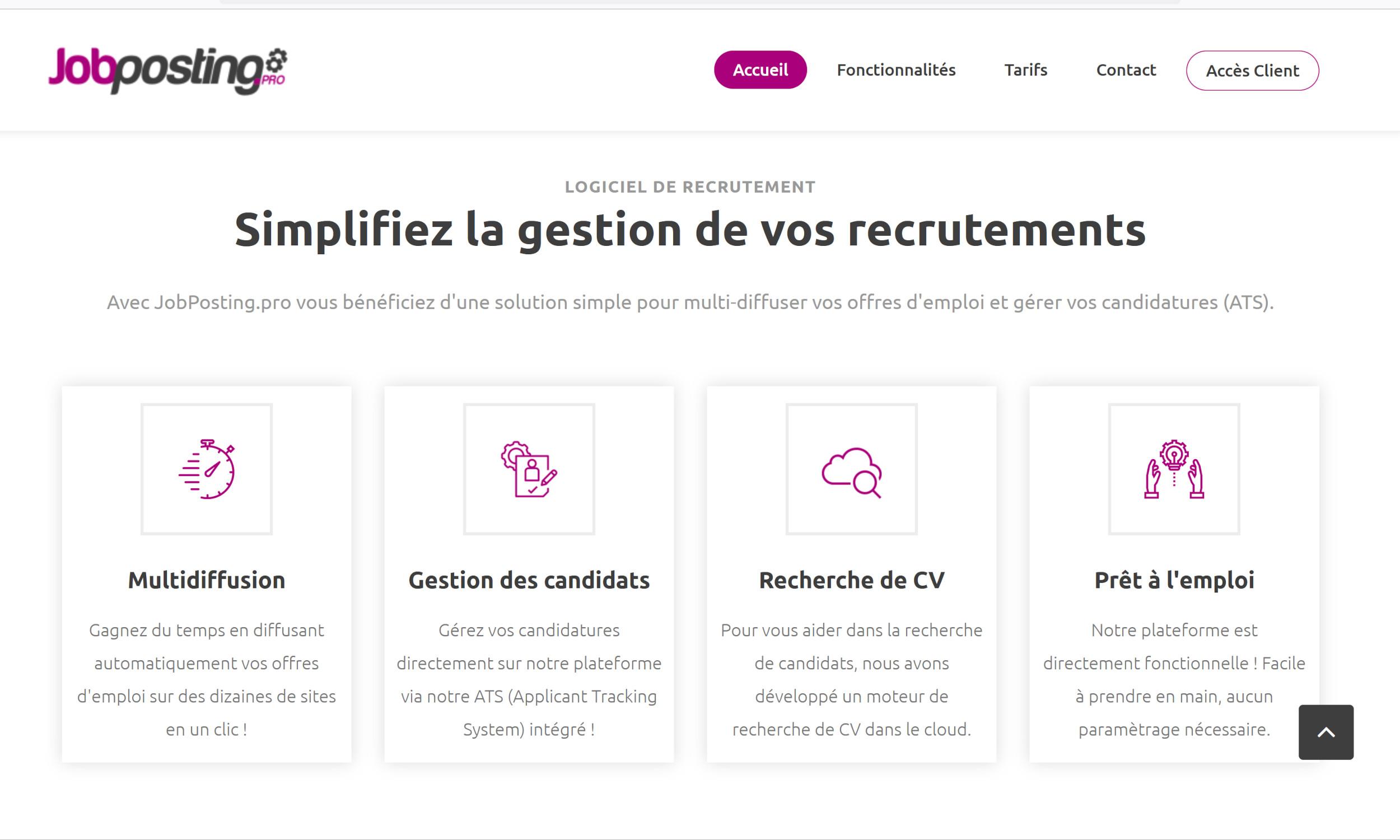 Jobposting.pro - Jobposting gestion recrutement