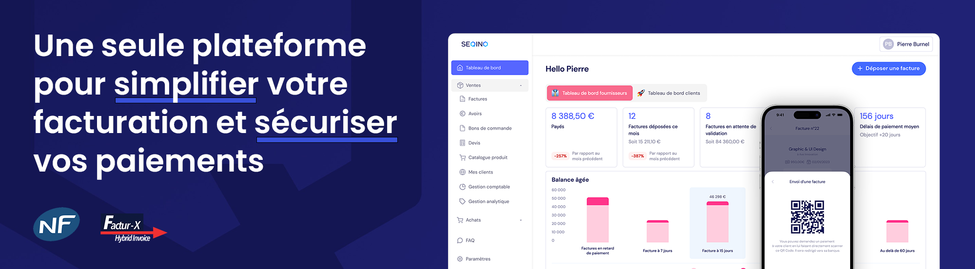SEQINO : Votre plateforme de facturation électronique et de paiement