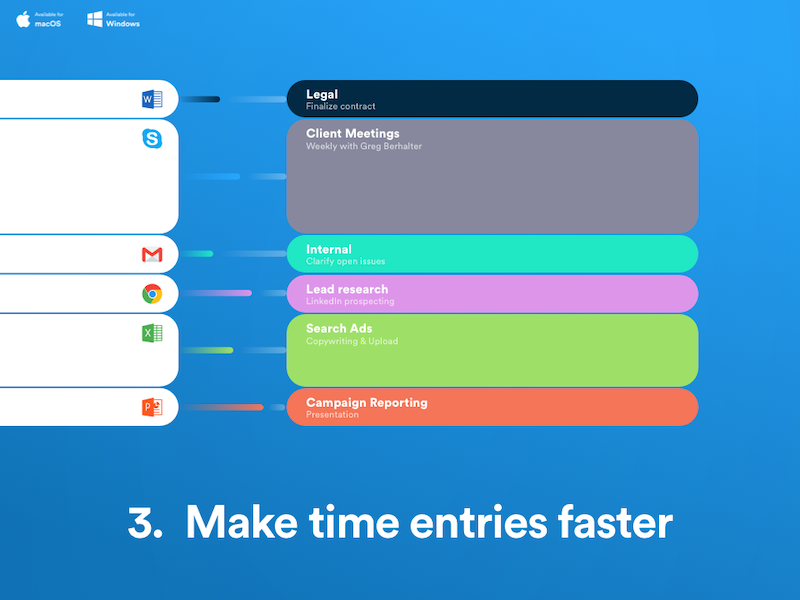 timeBro - 3. Make time entries faster