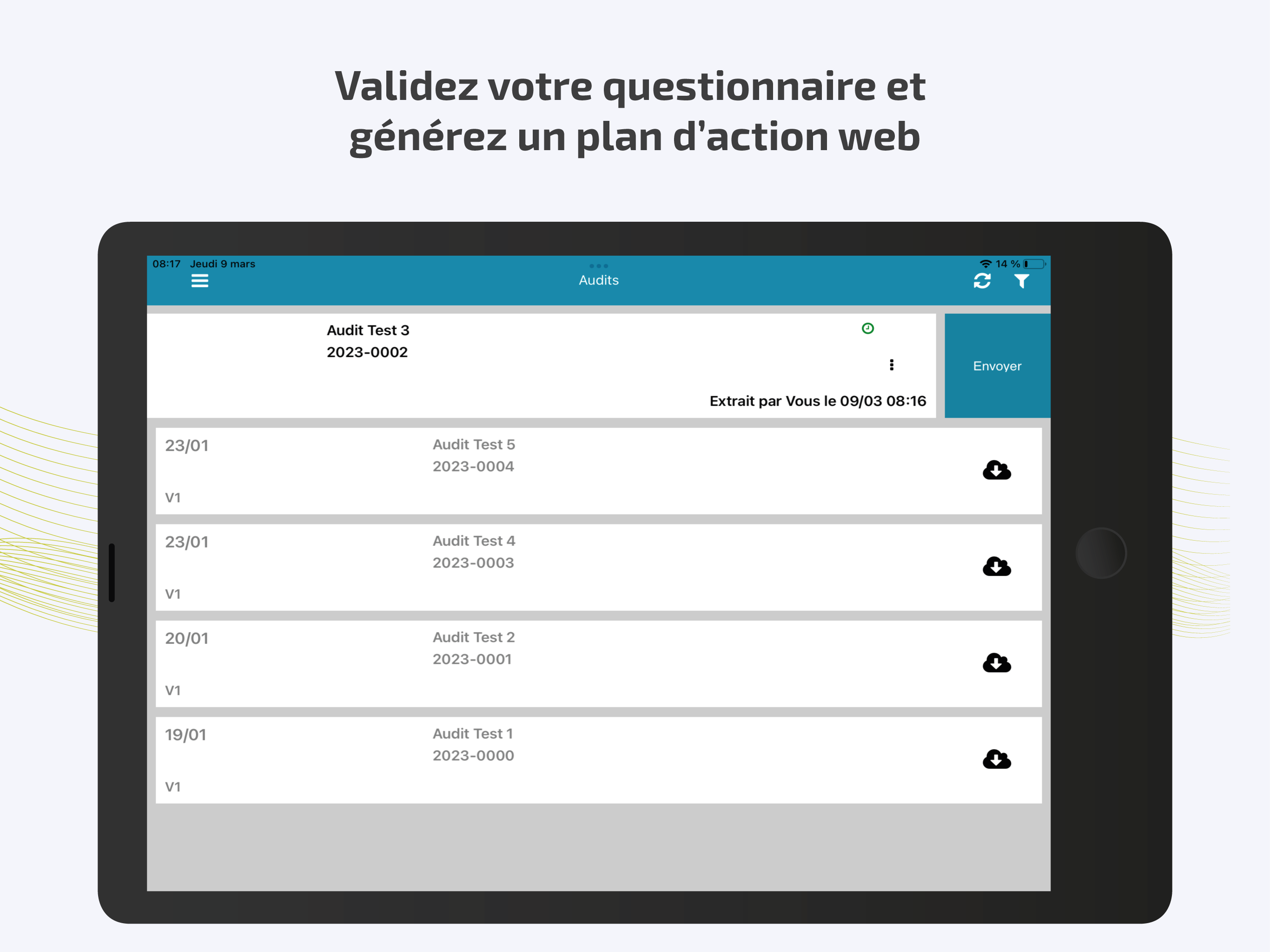 Tell Digital - Validez votre questionnaire et générez un plan d'action web