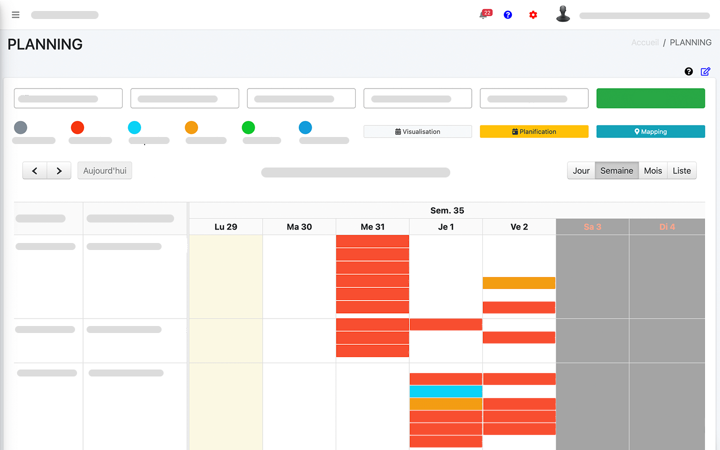 huoltu - Optimisez vos interventions grâce à la vue calendrier