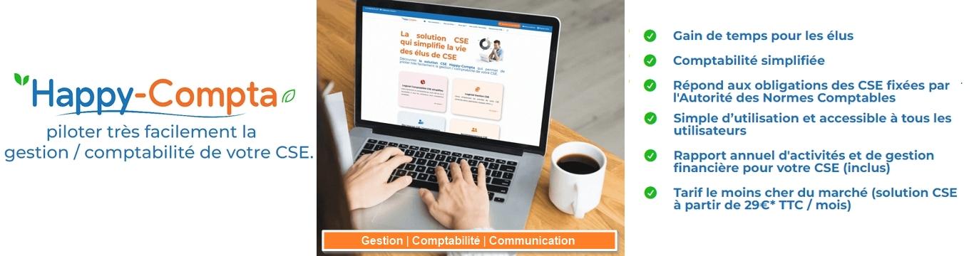 Happy Compta : Solution CSE pour piloter facilement votre comptabilité CSE