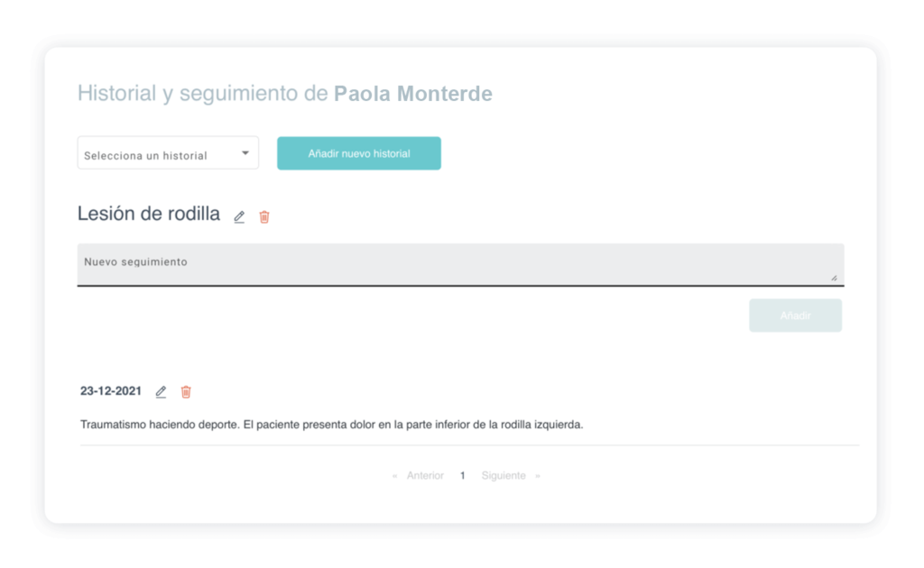 Bookitit - Gestión de historiales de seguimiento de cliente