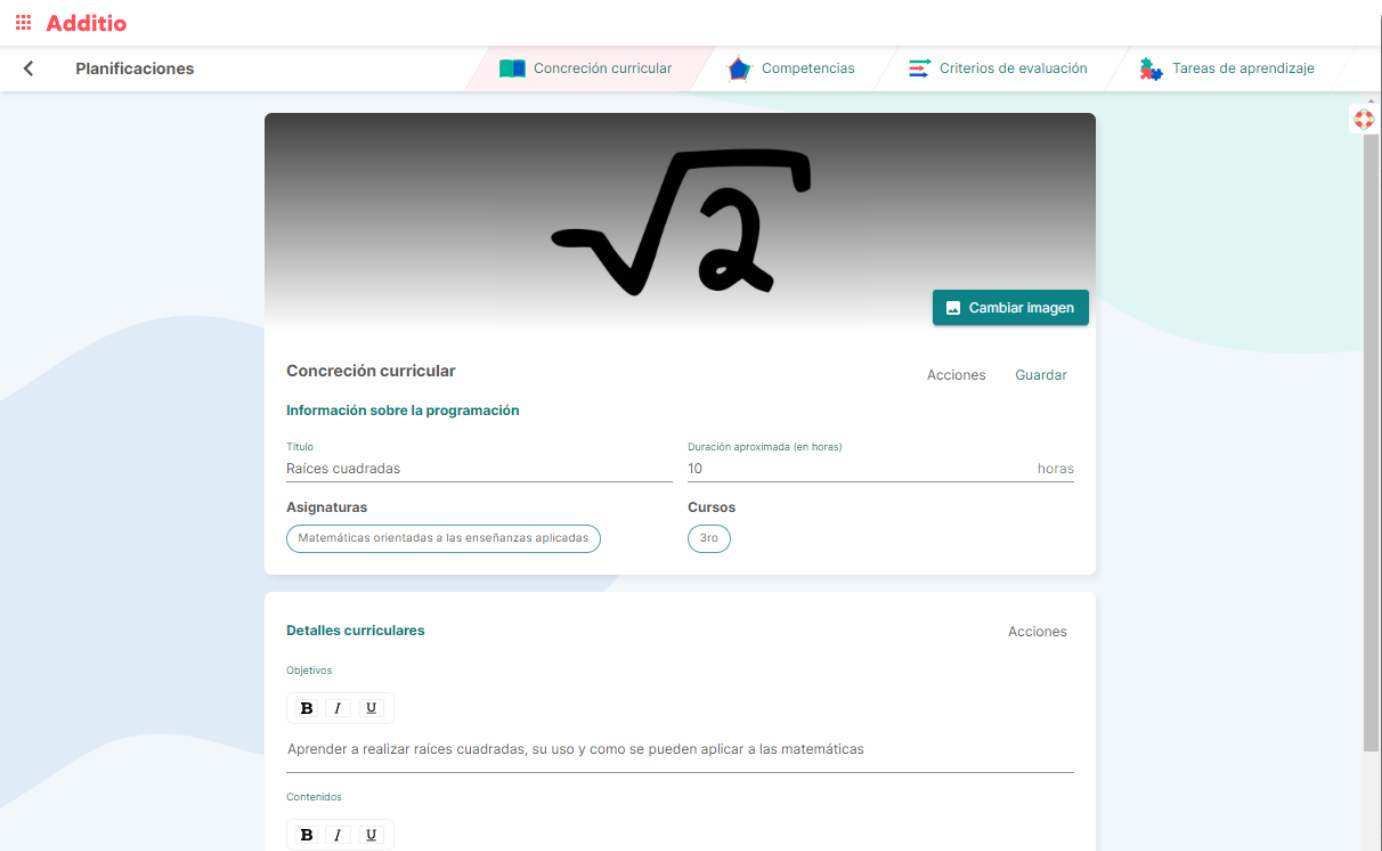 Additio - Creador de unidades didácticas