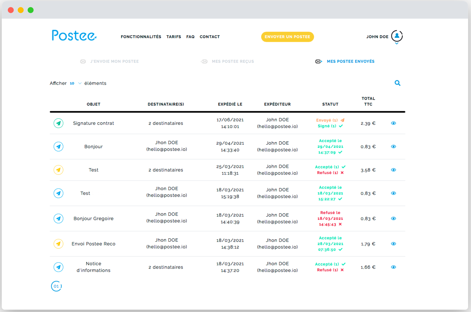 Postee - Une plateforme pensée pour vous et vos usages du 
quotidien