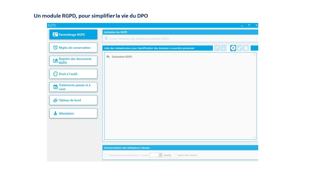 Clarisse - Un module RGPD, pour simplifier la vie du DPO