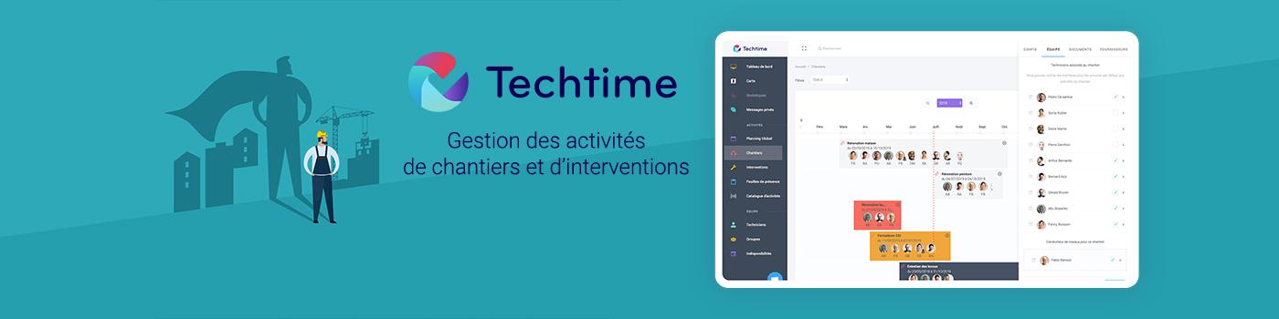 Avis TECHTIME : Logiciel de suivi de chantiers et d'interventions - Appvizer