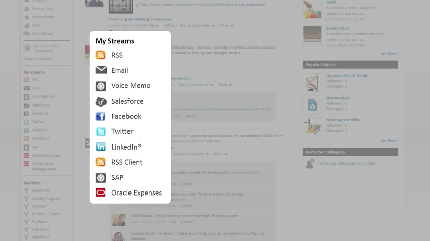 Tibbr - Tibbr types of information flow