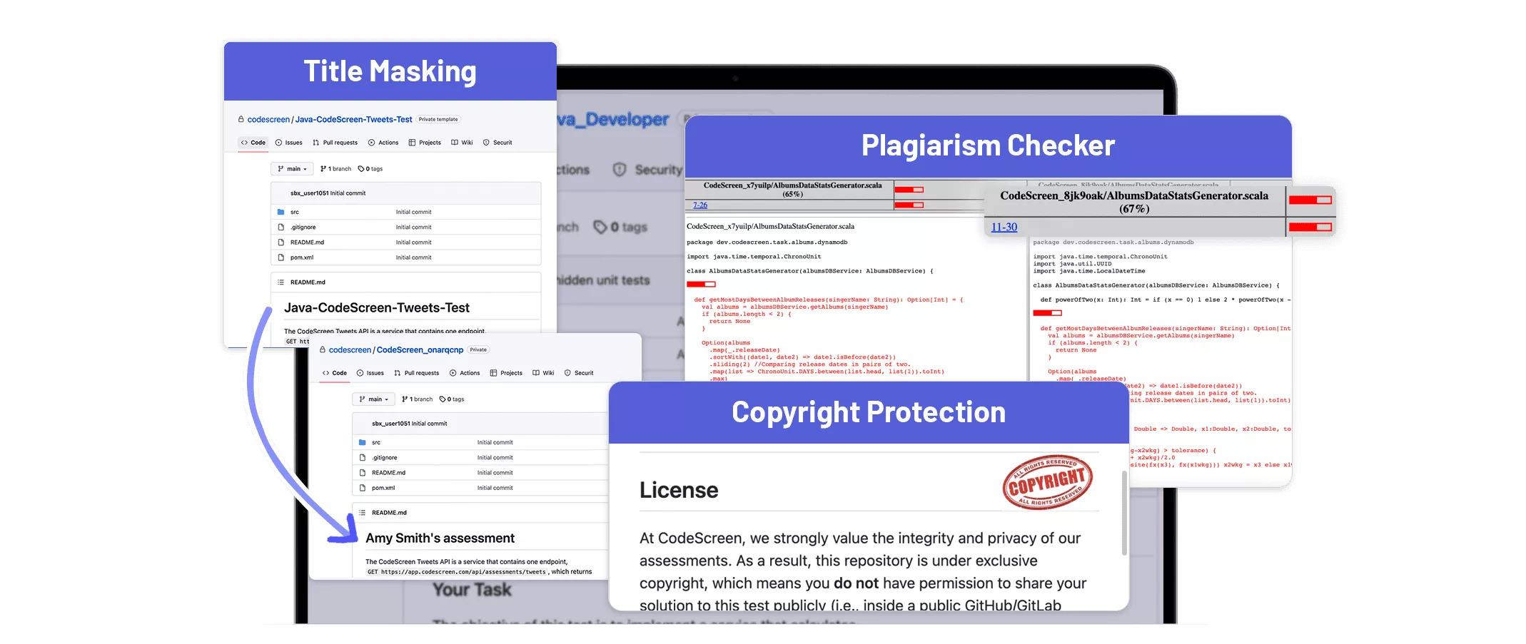 CodeScreen - Anti-Cheating Funktion: Cheating verhindern & sich auf die Legitimität der Lösung verlassen können.