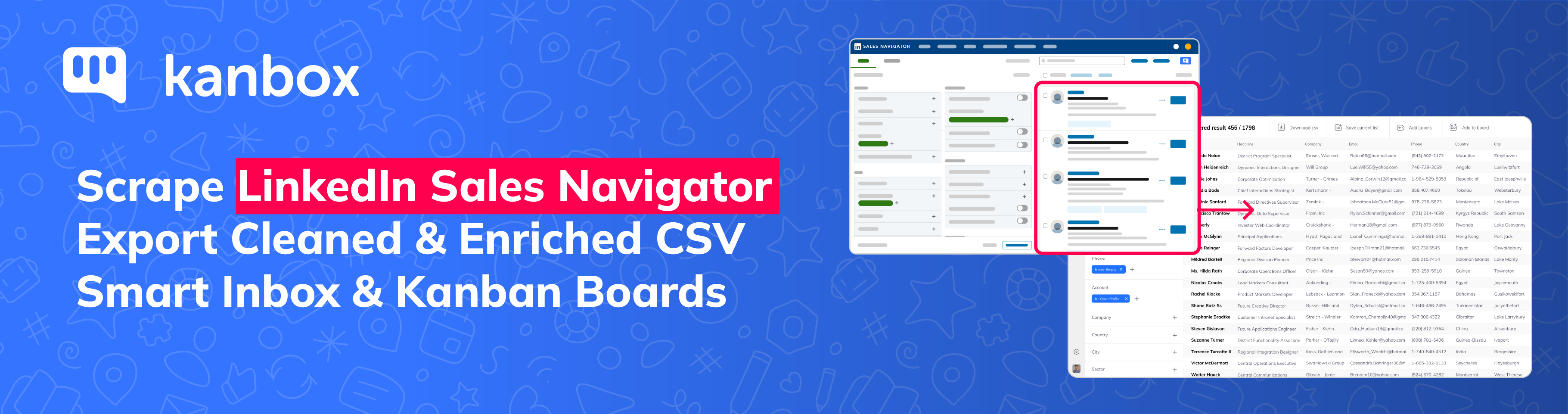 Avis Kanbox : Linkedin Sales Navigator Scraper, Smart Inbox extension - Appvizer