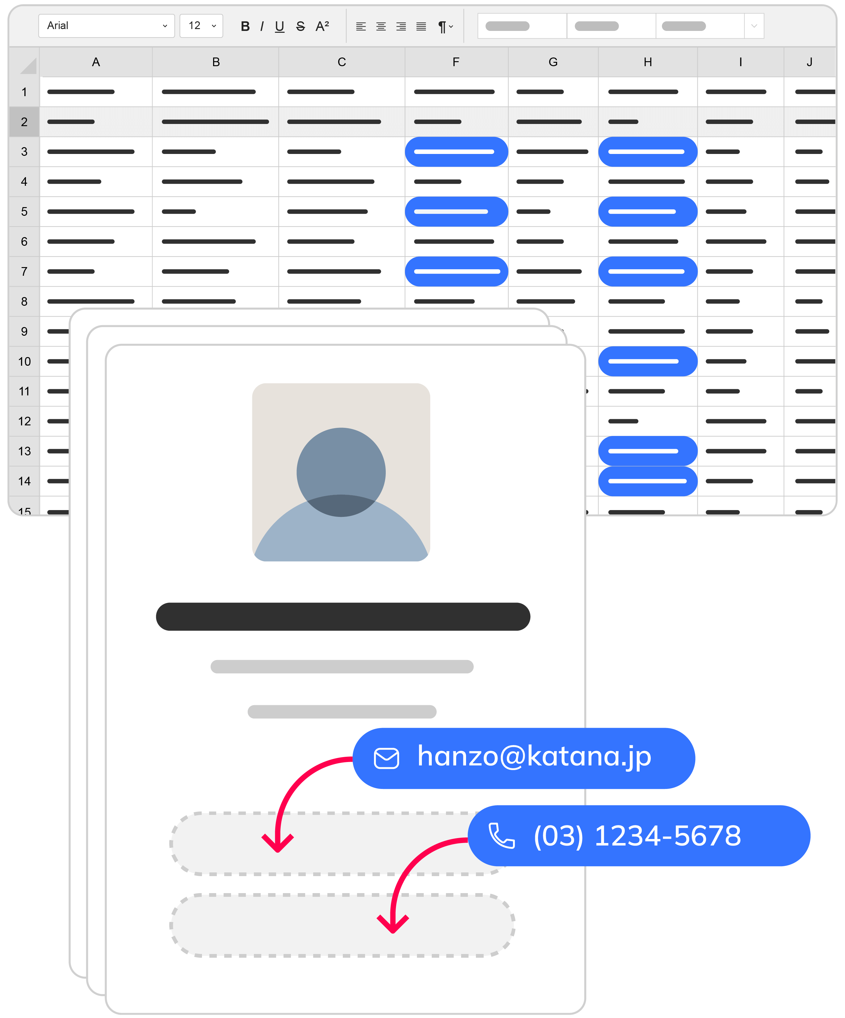 Kanbox - Enrichissement automatique des emails et téléphones manquants