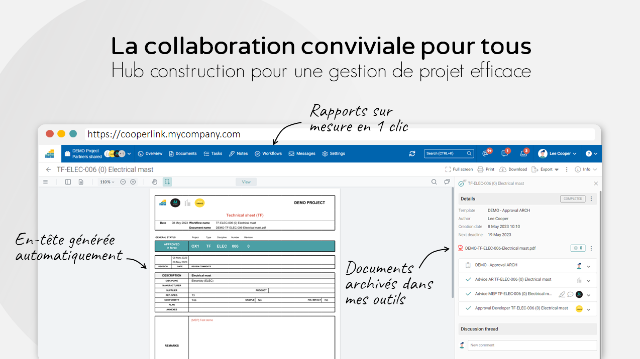 Cooperlink Construction Hub - La collaboration conviciale pour tous