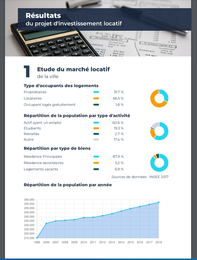 Aestima Immo - Page "étude du marché" optionnelle du PDF