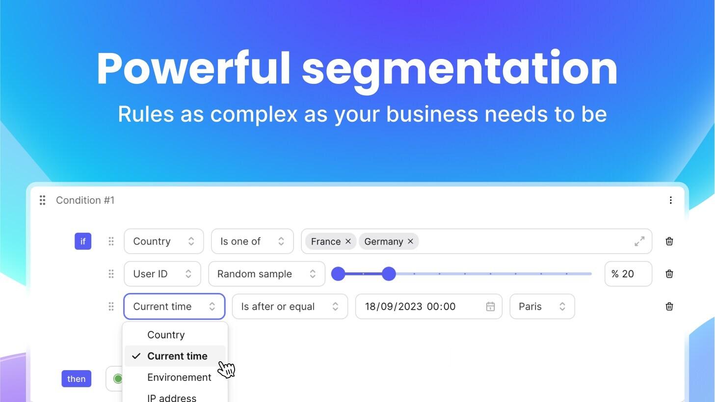 Tggl - Powerful segmentation