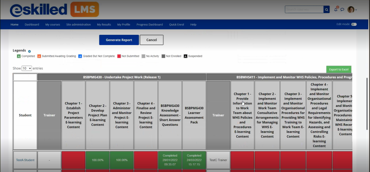 eSkilled LMS - Powerful LMS Auditing and Reporting