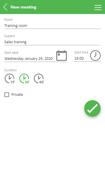 Meeting4Display - Application mobile