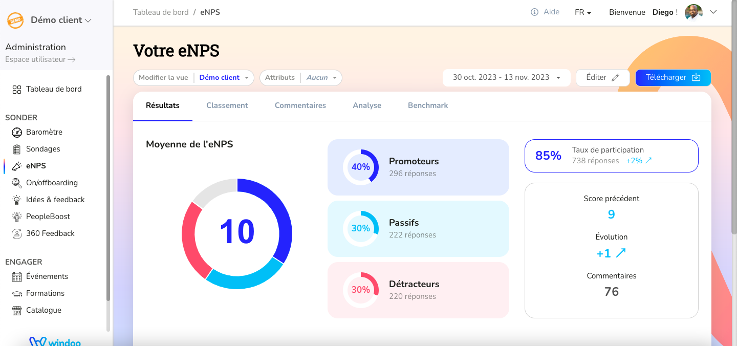 Windoo Connect - eNPS