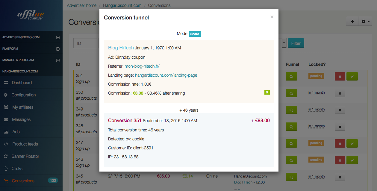 Affilae - Affilae: Enlaces SEO compatibles, comisiones recurrentes, Secure Sockets Layer (SSL)