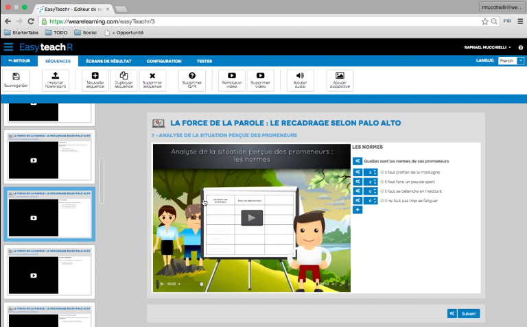 EasyteachR - EasyteachR de We Are Learning : Base de savoir (tutoriels, démos), Formation en ligne (webinaire), Programme de formation