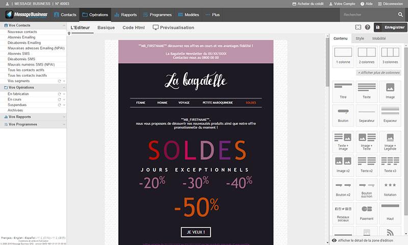 Sendethic - Post Business: Newsletters di gestione, mailing di programmazione, Modelli Email