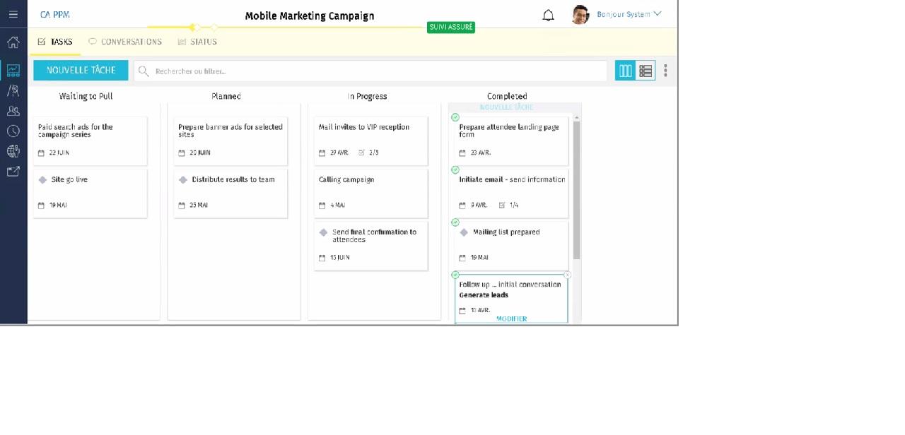 CA Clarity PPM - Gestión de proyectos - Kanban