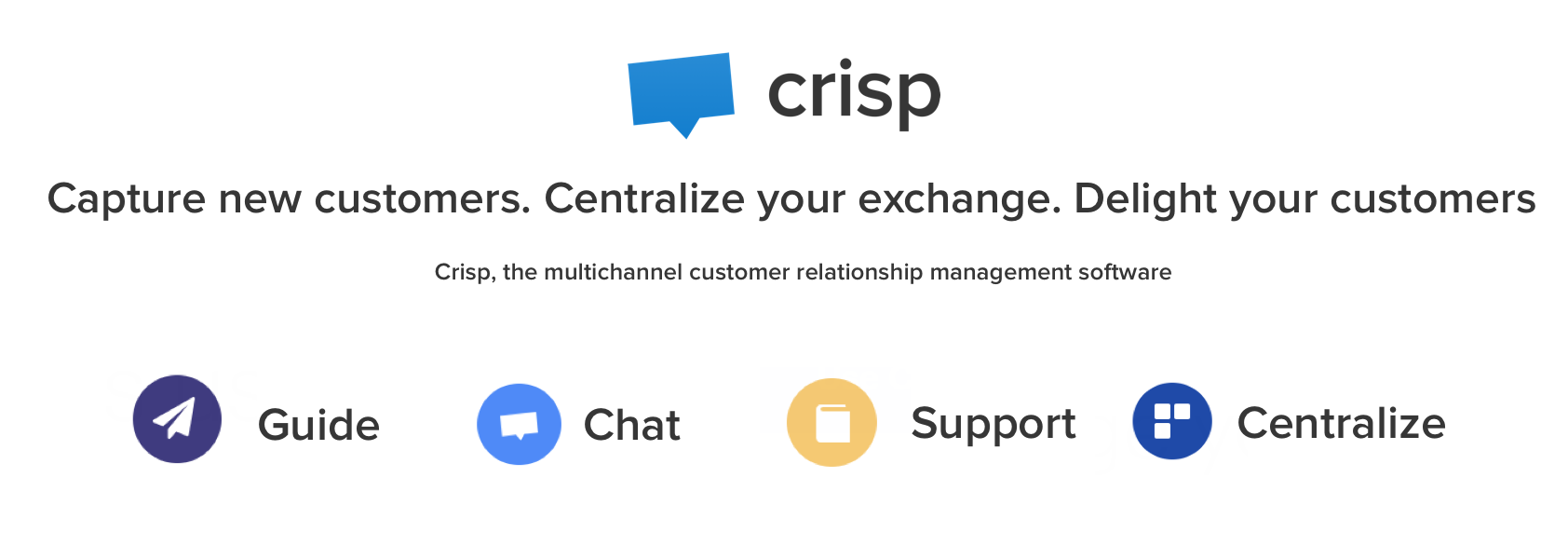 Crisp : Chat dal Vivo Intuitiva per Servizio Clienti Impeccabile