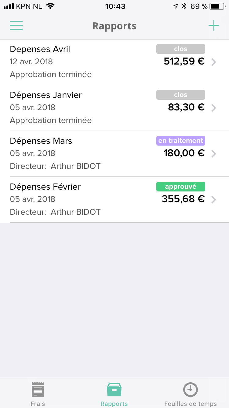 Declaree - Mobile App riporta