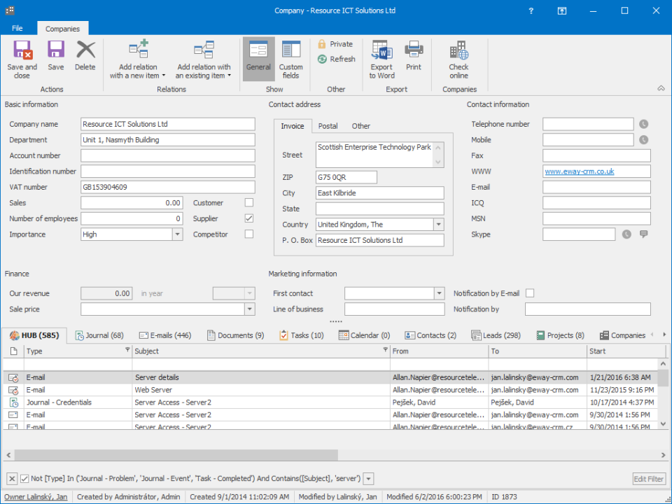 eWay-CRM - eWay-CRM-screenshot-1